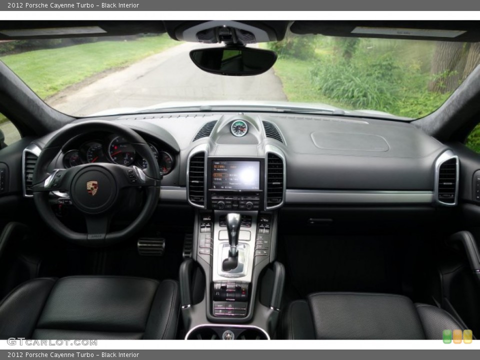 Black Interior Dashboard for the 2012 Porsche Cayenne Turbo #93951714