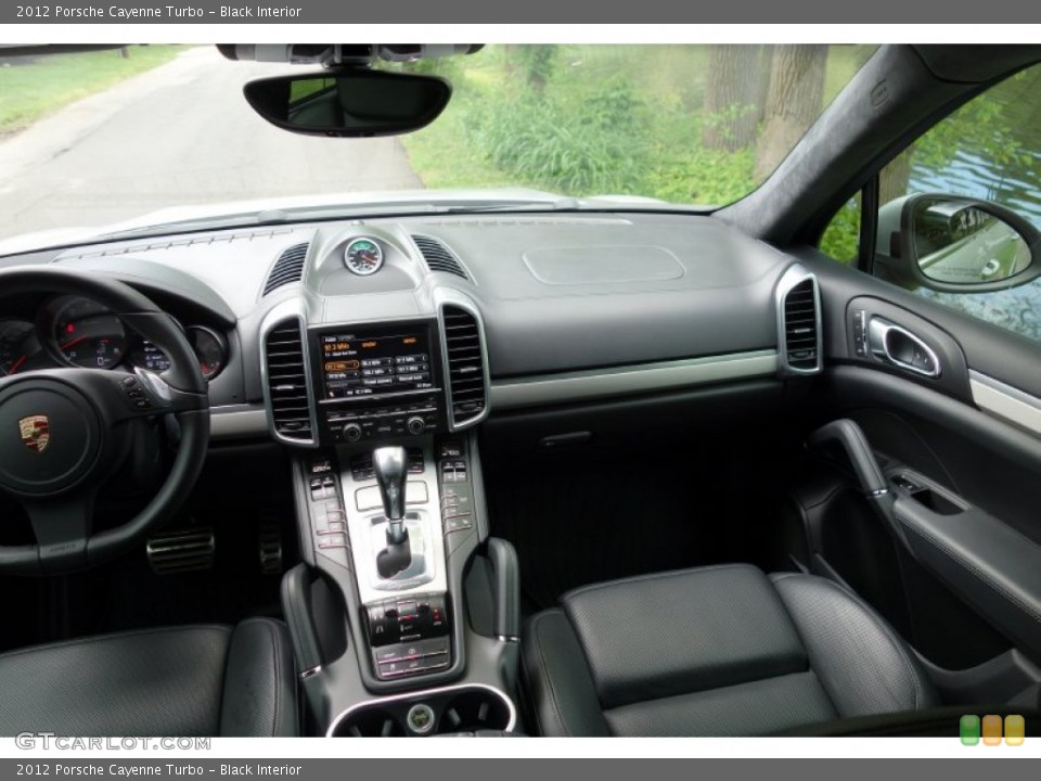 Black Interior Dashboard for the 2012 Porsche Cayenne Turbo #93951736