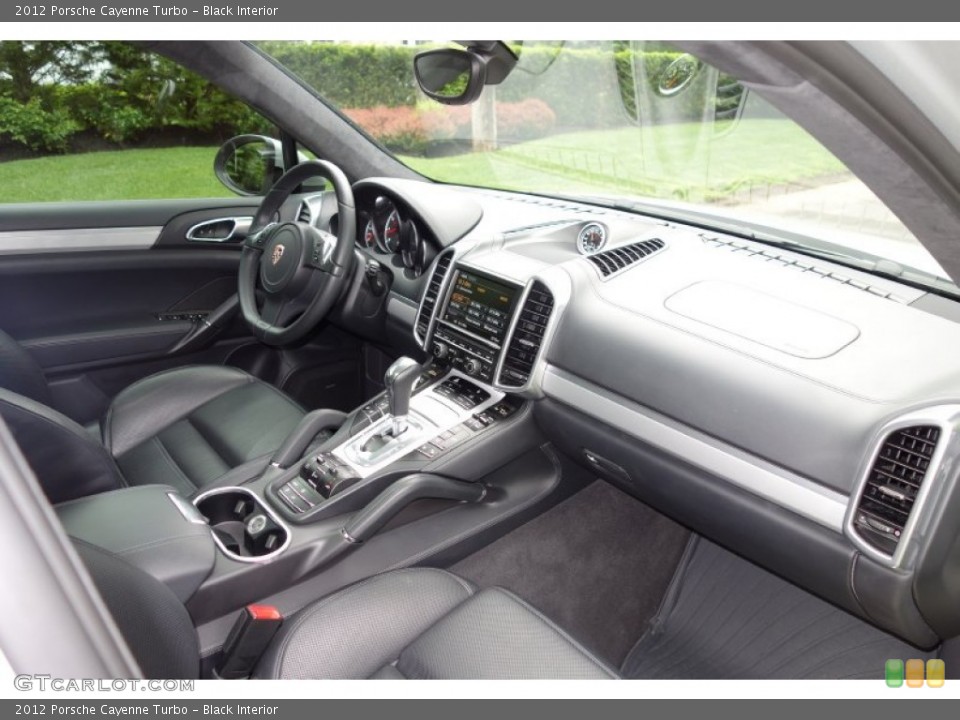 Black Interior Dashboard for the 2012 Porsche Cayenne Turbo #93951831