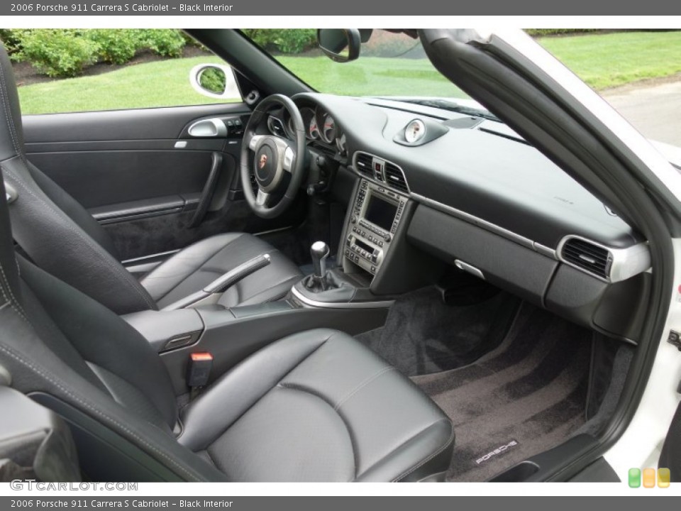 Black Interior Front Seat for the 2006 Porsche 911 Carrera S Cabriolet #93952233