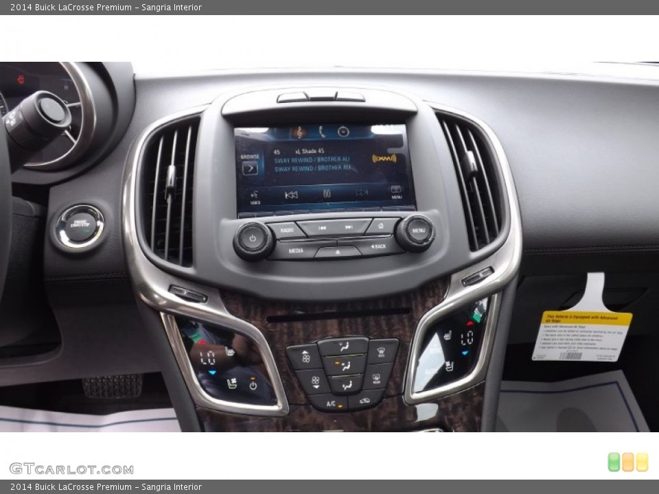 Sangria Interior Controls for the 2014 Buick LaCrosse Premium #93953655