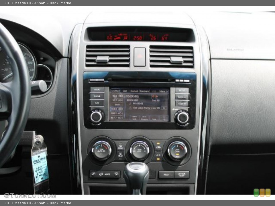 Black Interior Controls for the 2013 Mazda CX-9 Sport #93954543