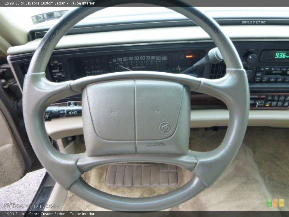 Taupe Interior Steering Wheel for the 1999 Buick LeSabre Custom Sedan #93956073