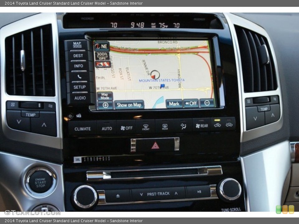Sandstone Interior Navigation for the 2014 Toyota Land Cruiser  #93956649