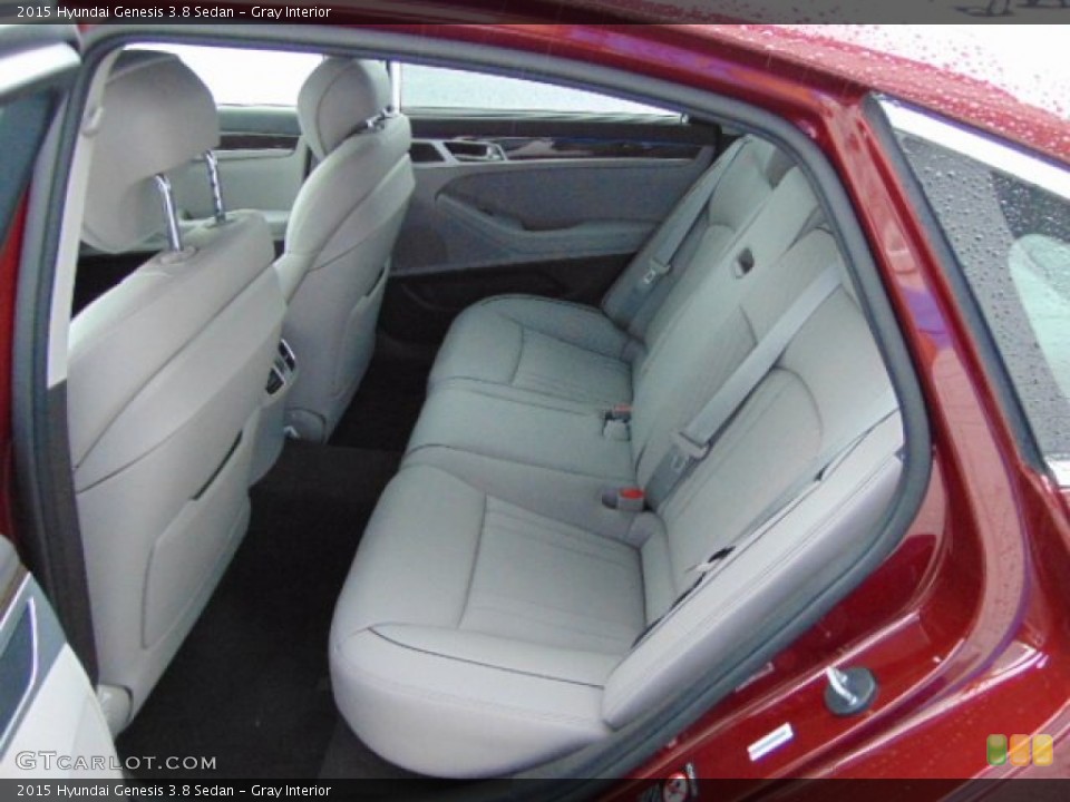 Gray Interior Rear Seat for the 2015 Hyundai Genesis 3.8 Sedan #93960051