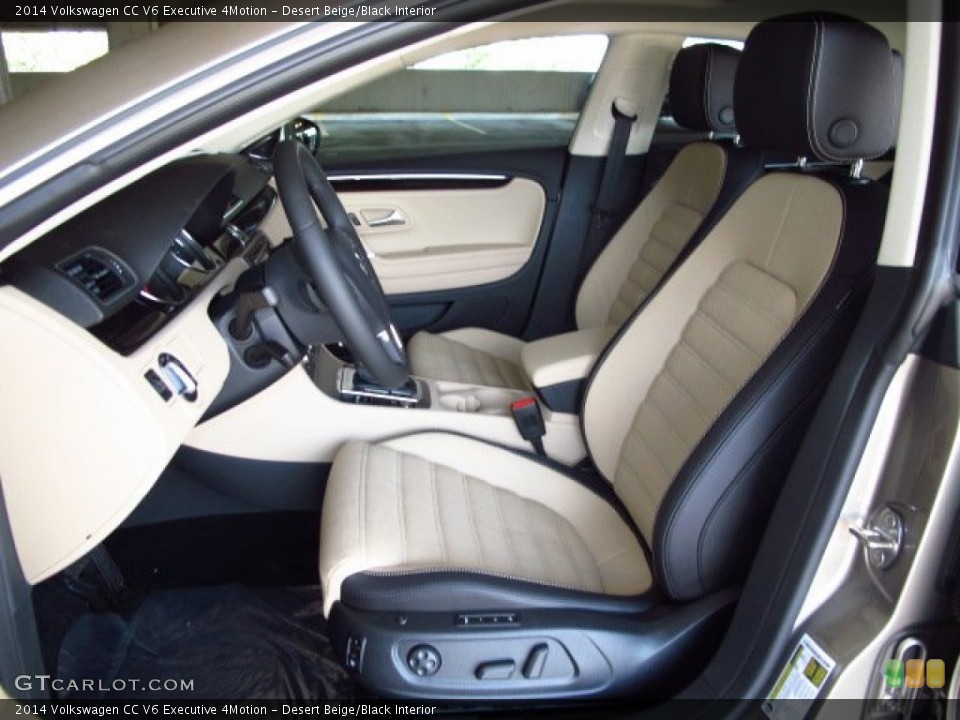 Desert Beige/Black Interior Photo for the 2014 Volkswagen CC V6 Executive 4Motion #93972870