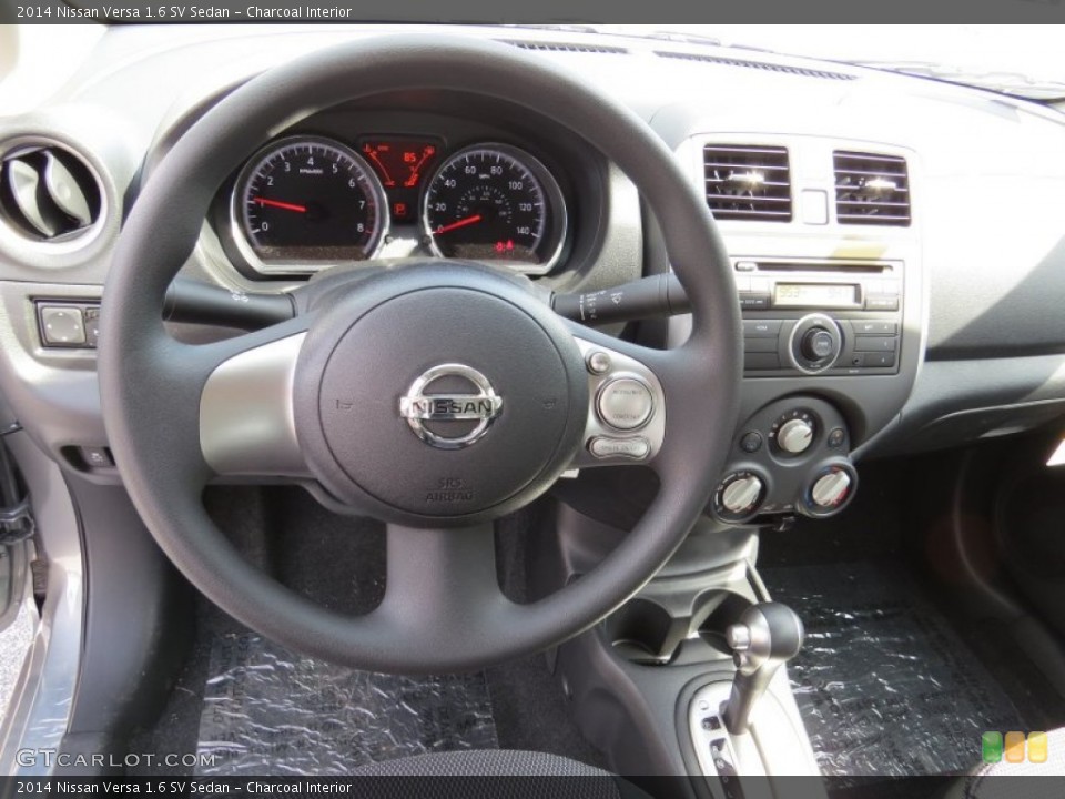 Charcoal Interior Steering Wheel for the 2014 Nissan Versa 1.6 SV Sedan #93978897