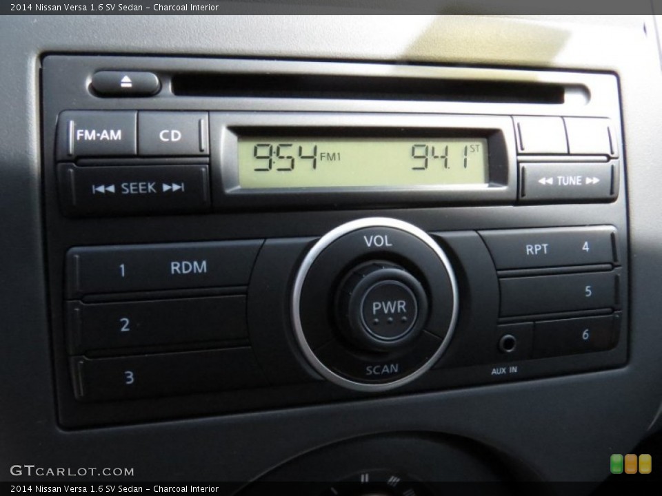 Charcoal Interior Audio System for the 2014 Nissan Versa 1.6 SV Sedan #93978930