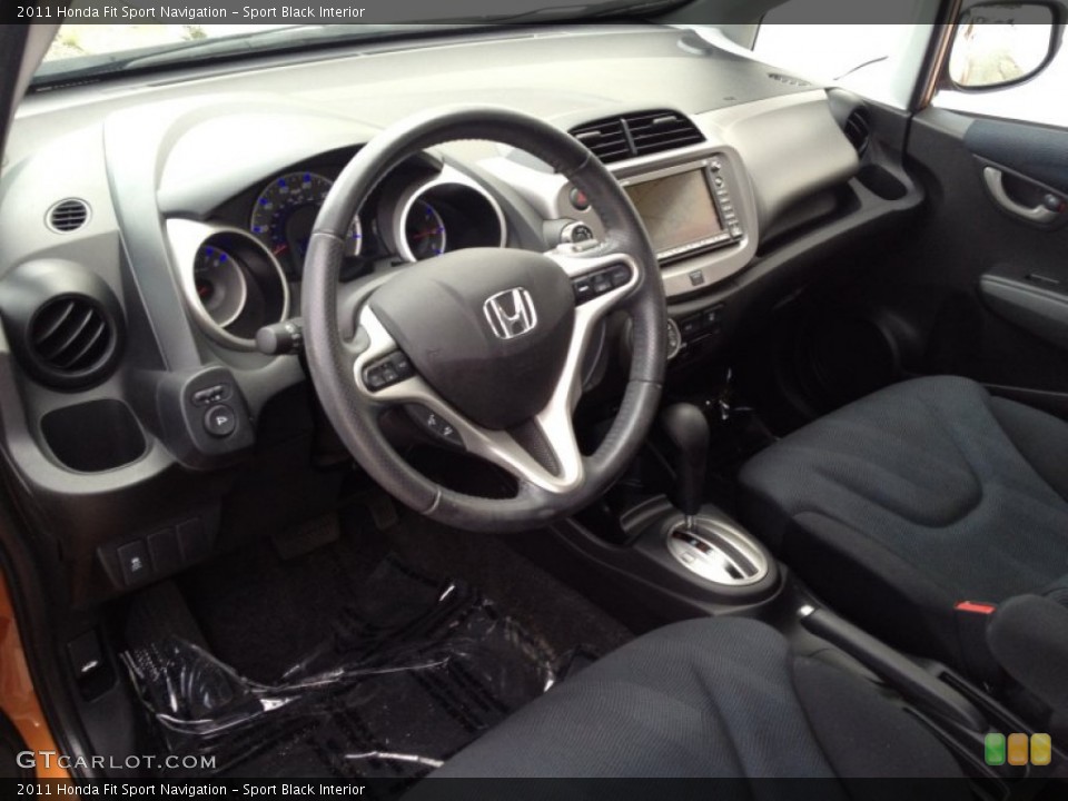 Sport Black Interior Prime Interior for the 2011 Honda Fit Sport Navigation #93987618