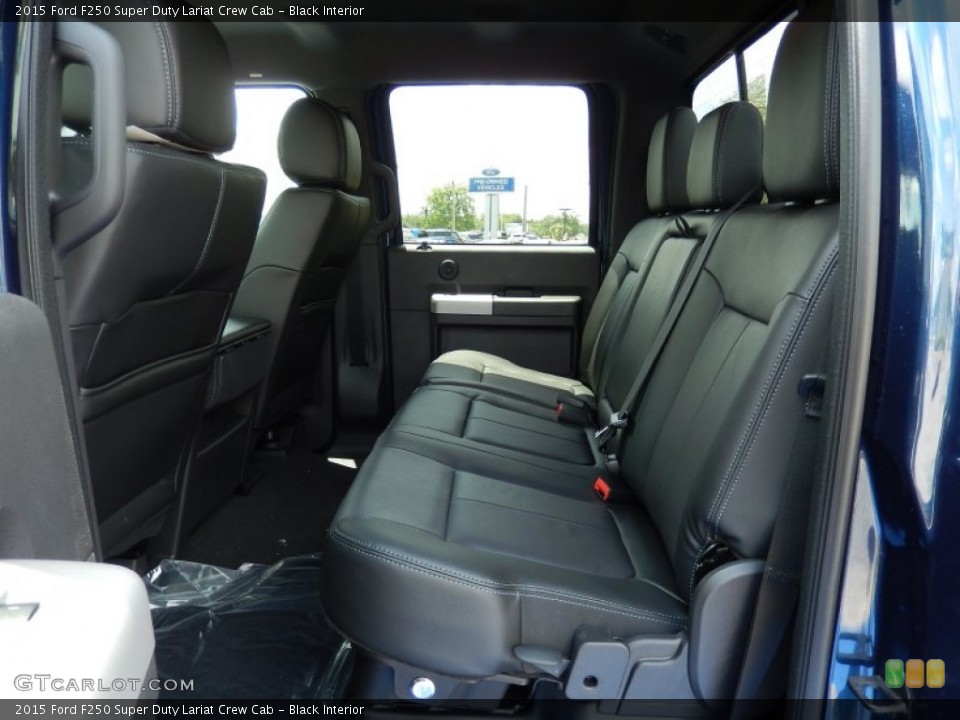 Black Interior Rear Seat for the 2015 Ford F250 Super Duty Lariat Crew Cab #93987888