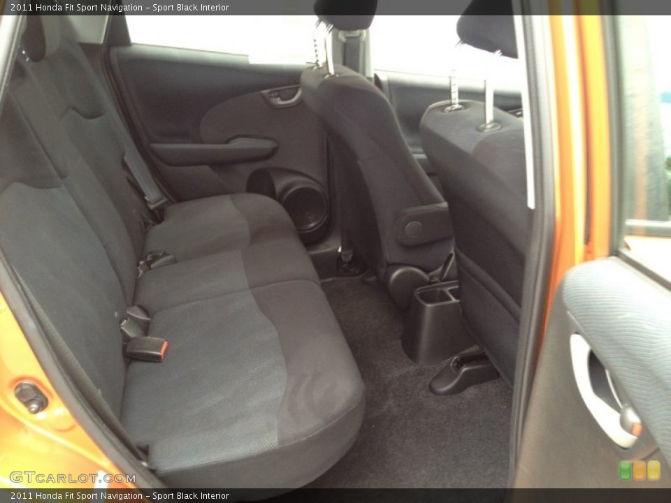 Sport Black Interior Rear Seat for the 2011 Honda Fit Sport Navigation #93987891