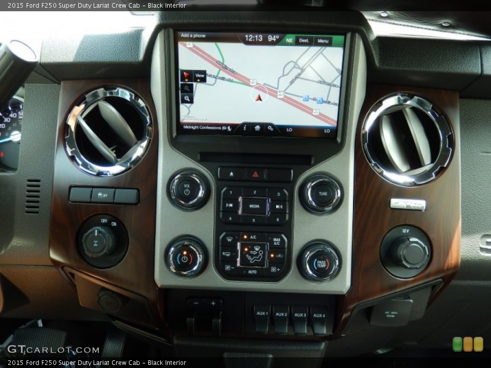 Black Interior Controls for the 2015 Ford F250 Super Duty Lariat Crew Cab #93987963