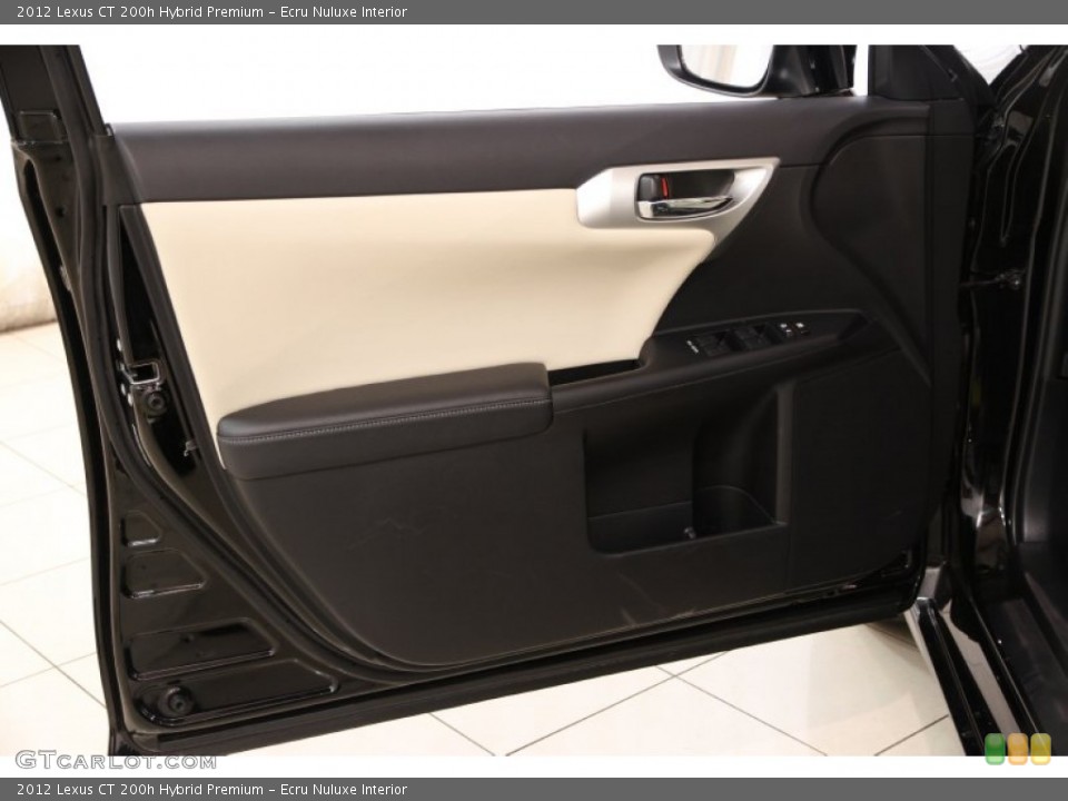 Ecru Nuluxe Interior Door Panel for the 2012 Lexus CT 200h Hybrid Premium #93990235