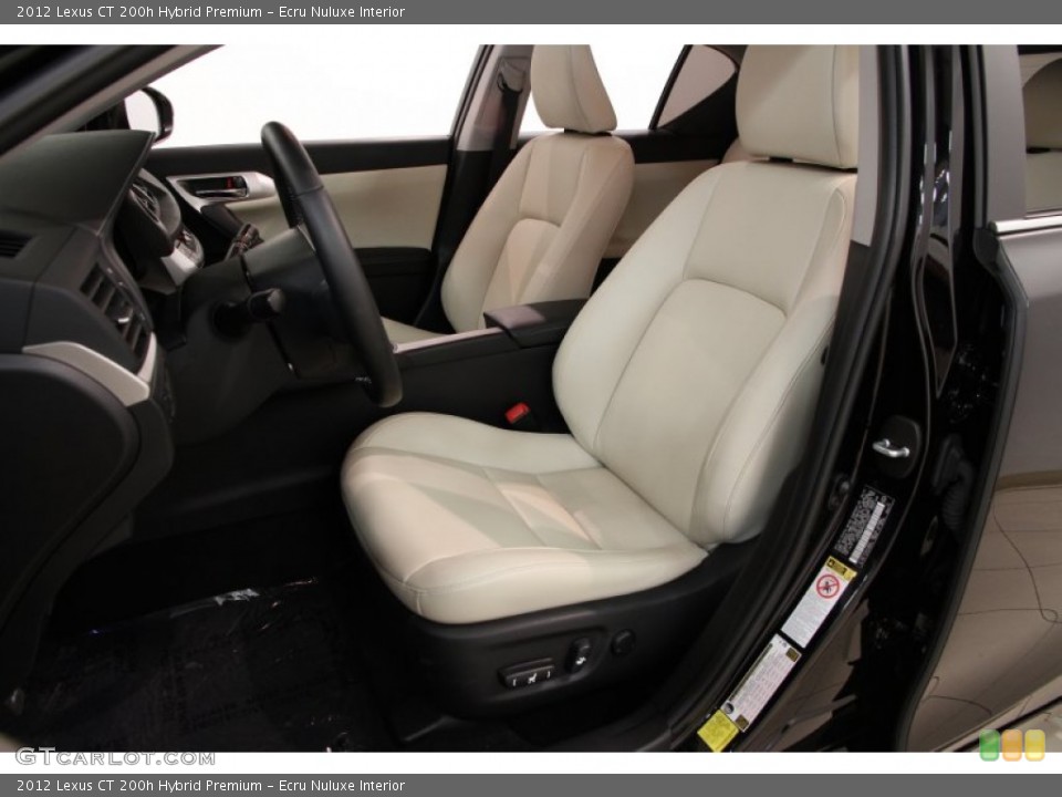 Ecru Nuluxe 2012 Lexus CT Interiors
