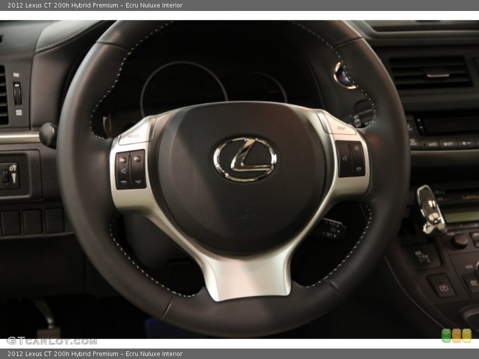Ecru Nuluxe Interior Steering Wheel for the 2012 Lexus CT 200h Hybrid Premium #93990332