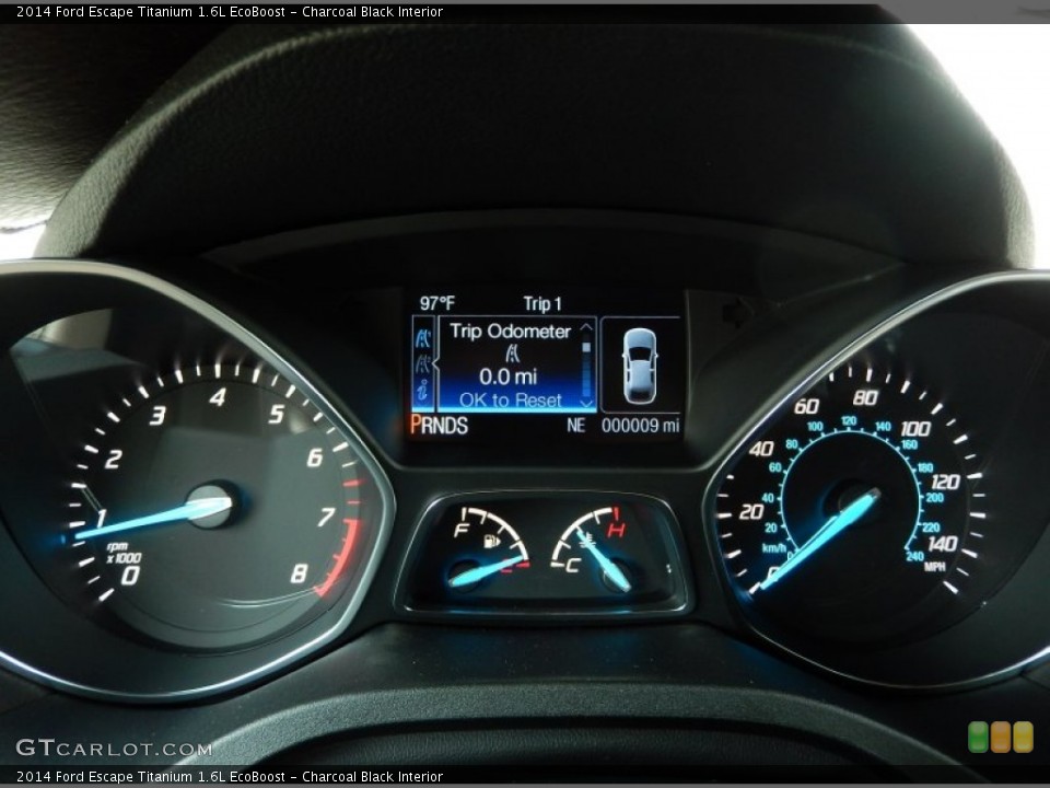 Charcoal Black Interior Gauges for the 2014 Ford Escape Titanium 1.6L EcoBoost #93991891