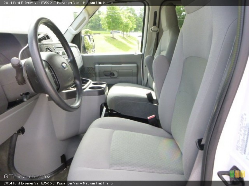 Medium Flint Interior Front Seat for the 2014 Ford E-Series Van E350 XLT Passenger Van #93995448