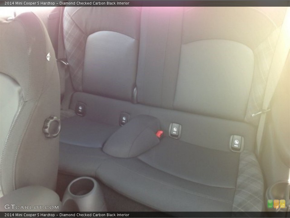 Diamond Checked Carbon Black Interior Rear Seat for the 2014 Mini Cooper S Hardtop #93995539