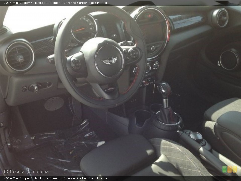 Diamond Checked Carbon Black Interior Photo for the 2014 Mini Cooper S Hardtop #93995560