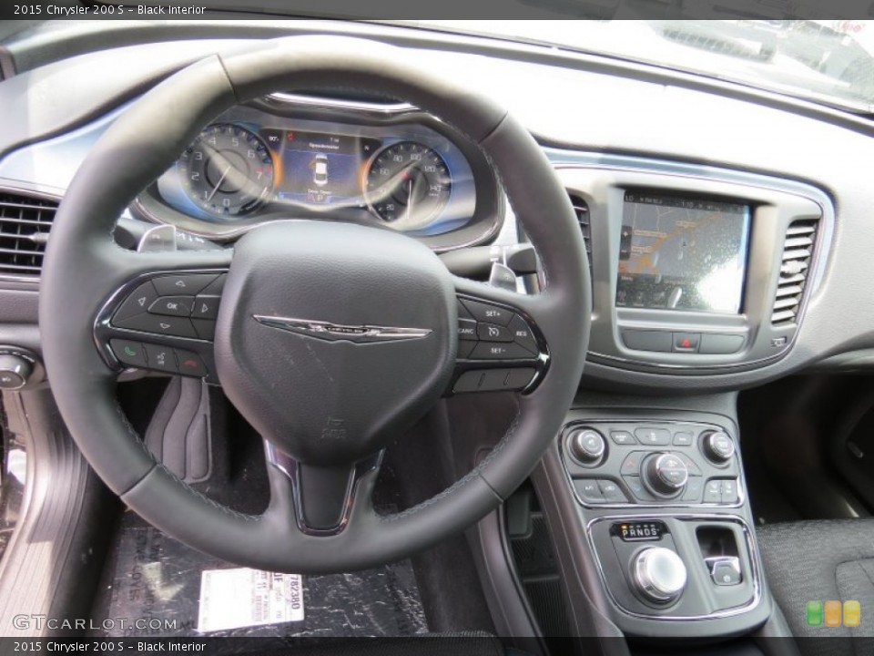 Black Interior Steering Wheel for the 2015 Chrysler 200 S #93998281