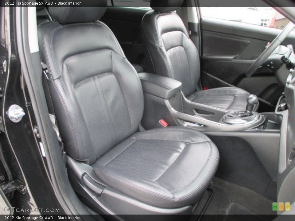Black Interior Front Seat for the 2012 Kia Sportage SX AWD #94011267