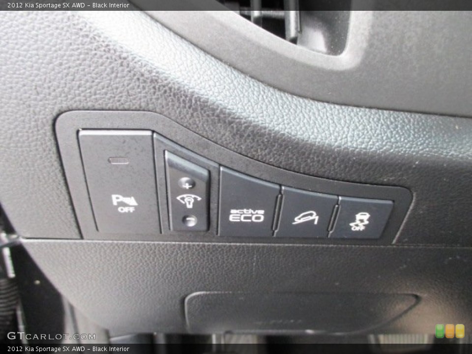 Black Interior Controls for the 2012 Kia Sportage SX AWD #94011586