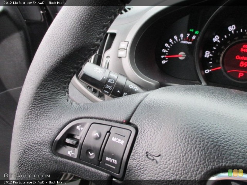 Black Interior Controls for the 2012 Kia Sportage SX AWD #94011604