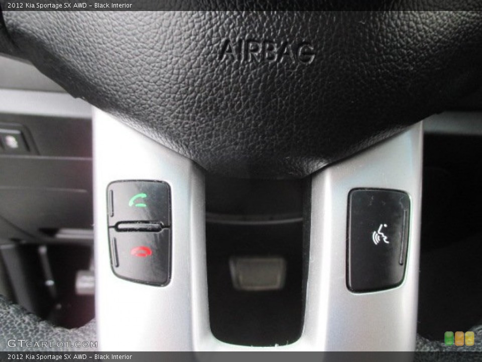 Black Interior Controls for the 2012 Kia Sportage SX AWD #94011622