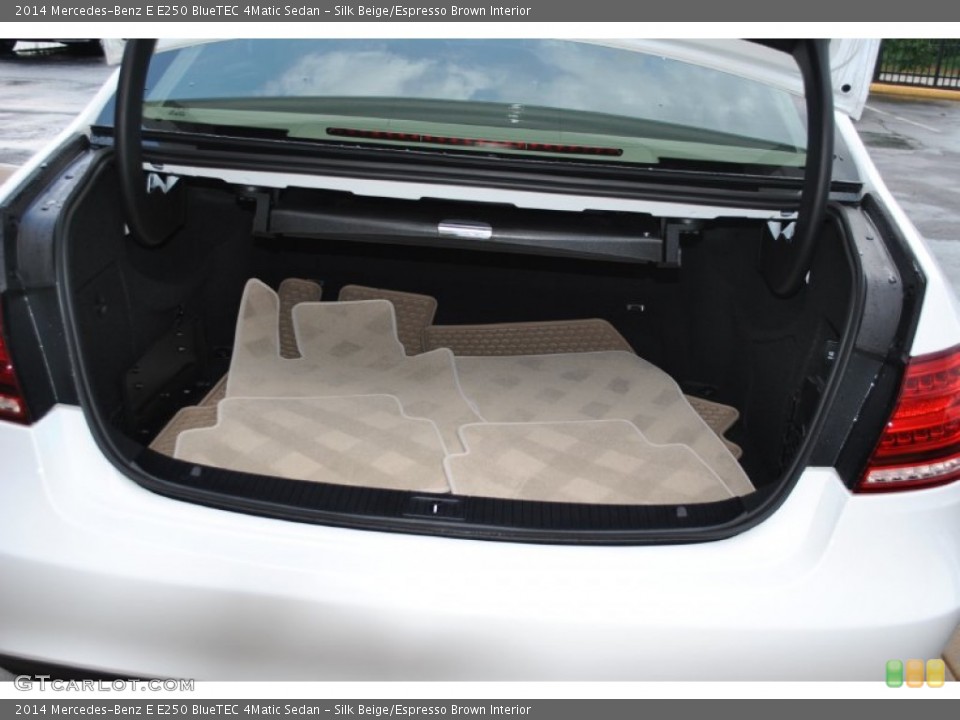 Silk Beige/Espresso Brown Interior Trunk for the 2014 Mercedes-Benz E E250 BlueTEC 4Matic Sedan #94014470