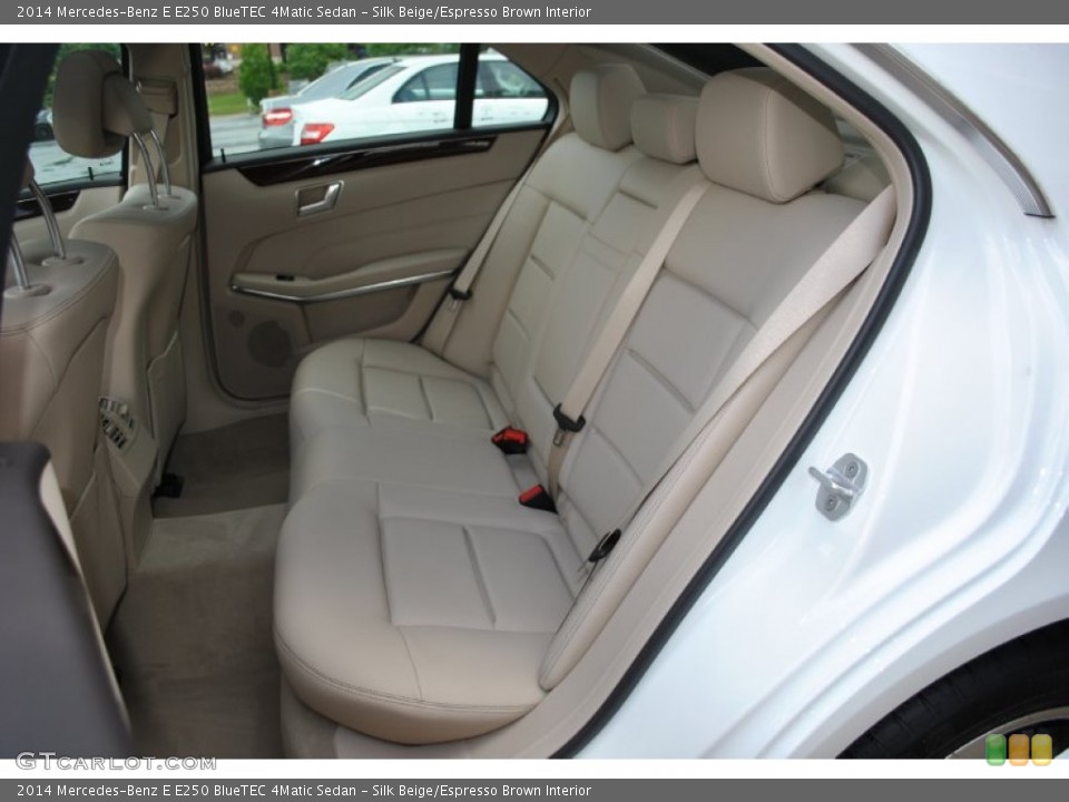 Silk Beige/Espresso Brown Interior Rear Seat for the 2014 Mercedes-Benz E E250 BlueTEC 4Matic Sedan #94014523