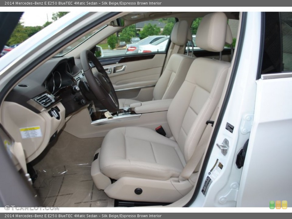 Silk Beige/Espresso Brown Interior Photo for the 2014 Mercedes-Benz E E250 BlueTEC 4Matic Sedan #94014559