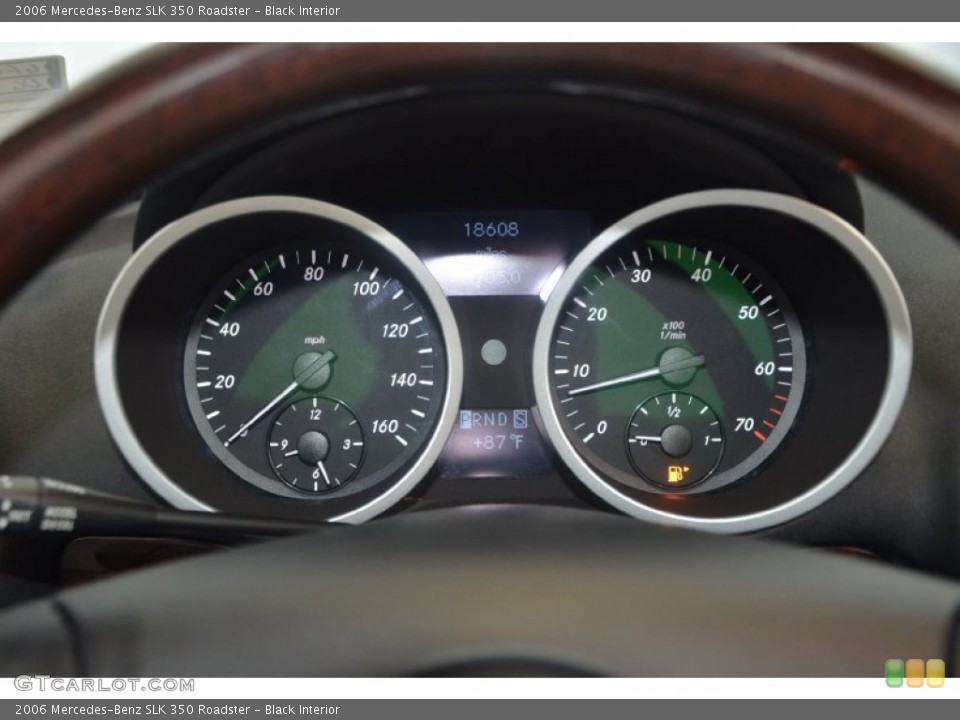Black Interior Gauges for the 2006 Mercedes-Benz SLK 350 Roadster #94028378