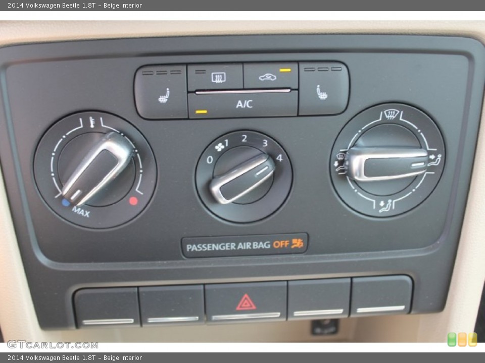 Beige Interior Controls for the 2014 Volkswagen Beetle 1.8T #94038775