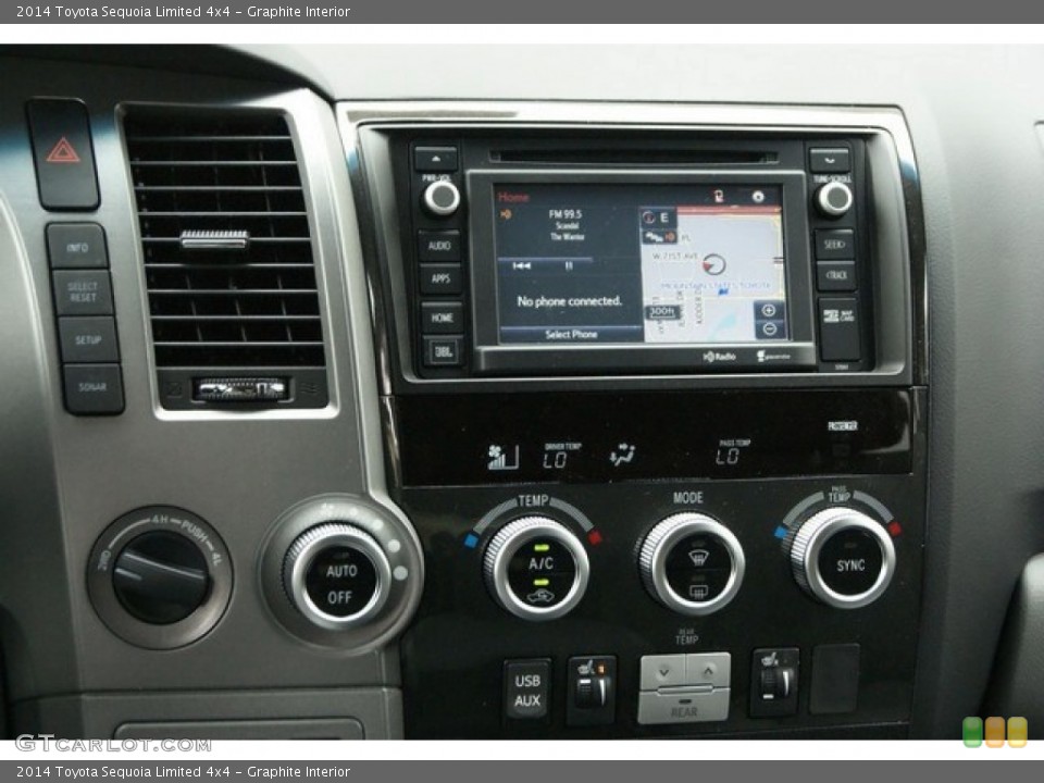 Graphite Interior Controls for the 2014 Toyota Sequoia Limited 4x4 #94040077