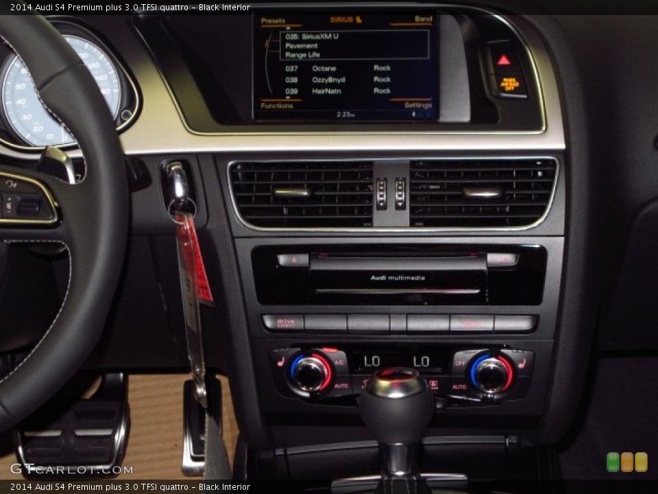 Black Interior Controls for the 2014 Audi S4 Premium plus 3.0 TFSI quattro #94042114