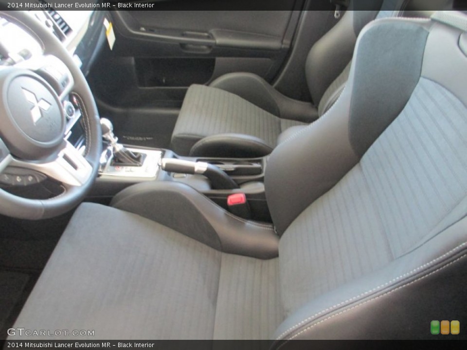 Black Interior Front Seat for the 2014 Mitsubishi Lancer Evolution MR #94042290