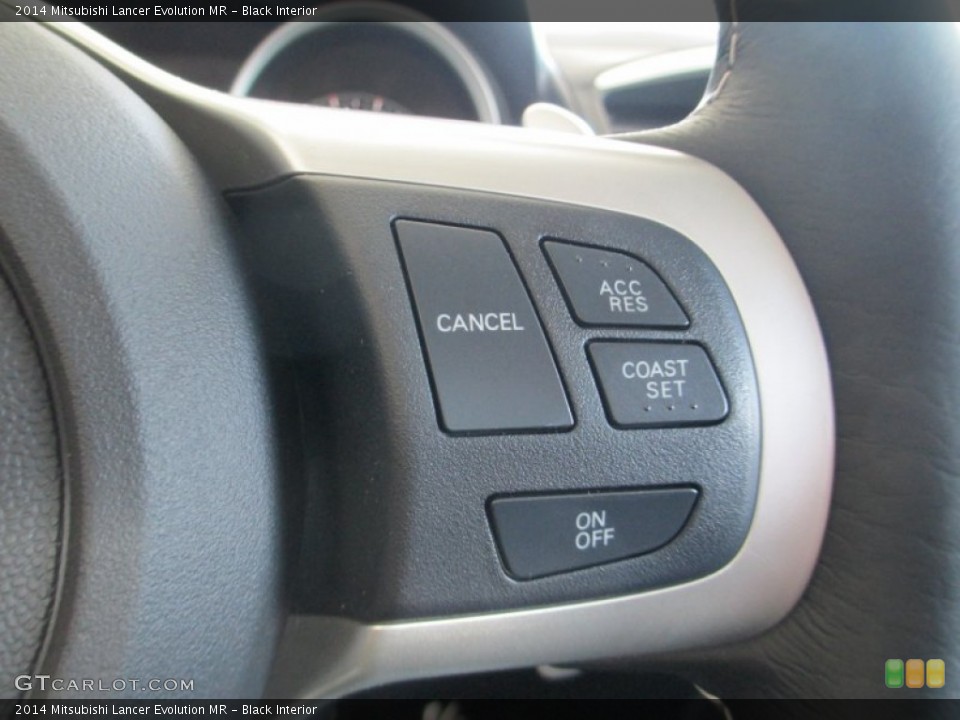 Black Interior Controls for the 2014 Mitsubishi Lancer Evolution MR #94042456