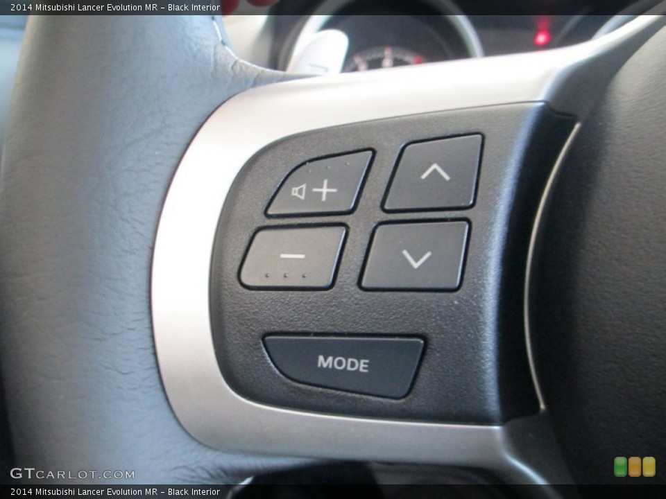 Black Interior Controls for the 2014 Mitsubishi Lancer Evolution MR #94042480
