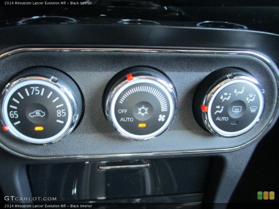 Black Interior Controls for the 2014 Mitsubishi Lancer Evolution MR #94042582