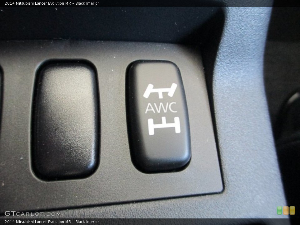 Black Interior Controls for the 2014 Mitsubishi Lancer Evolution MR #94042627