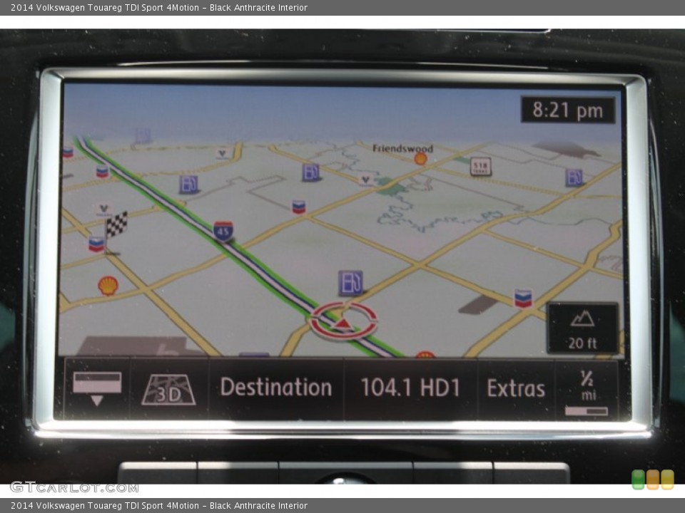 Black Anthracite Interior Navigation for the 2014 Volkswagen Touareg TDI Sport 4Motion #94043770