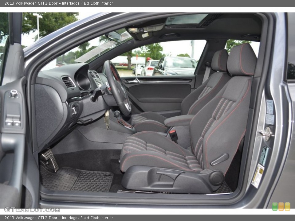Interlagos Plaid Cloth Interior Front Seat for the 2013 Volkswagen GTI 2 Door #94044379