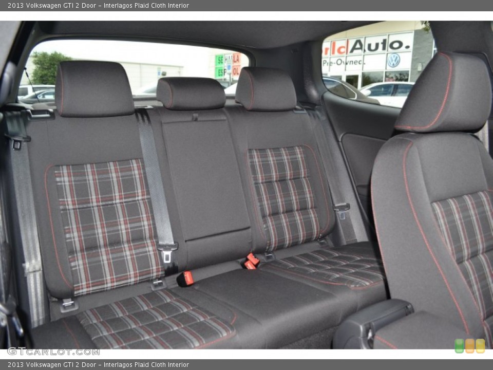 Interlagos Plaid Cloth Interior Rear Seat for the 2013 Volkswagen GTI 2 Door #94044415