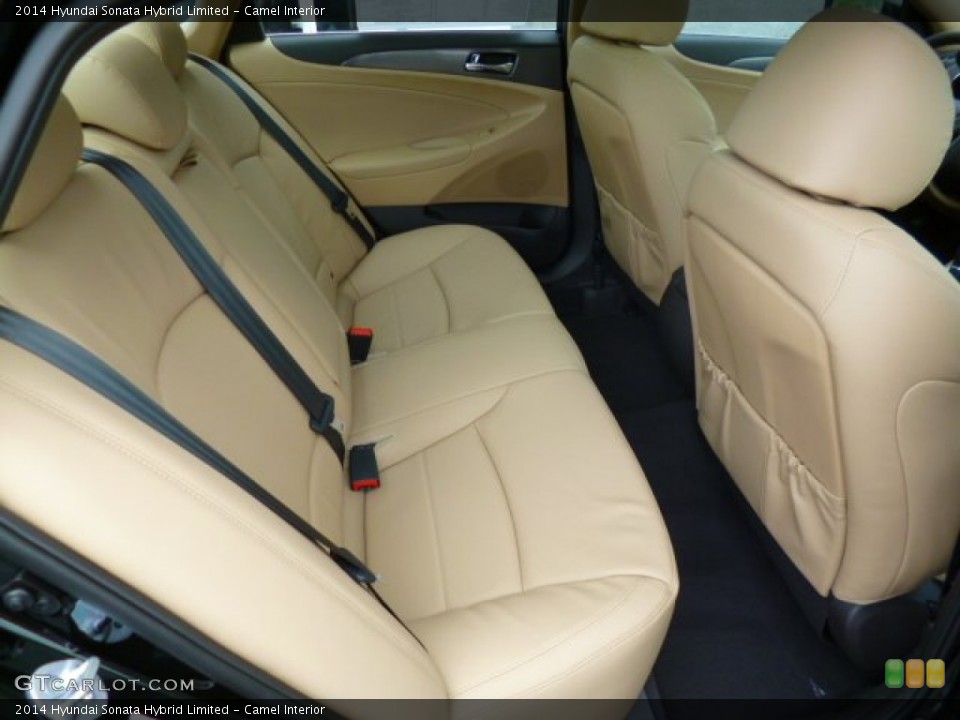 Camel Interior Rear Seat for the 2014 Hyundai Sonata Hybrid Limited #94047121