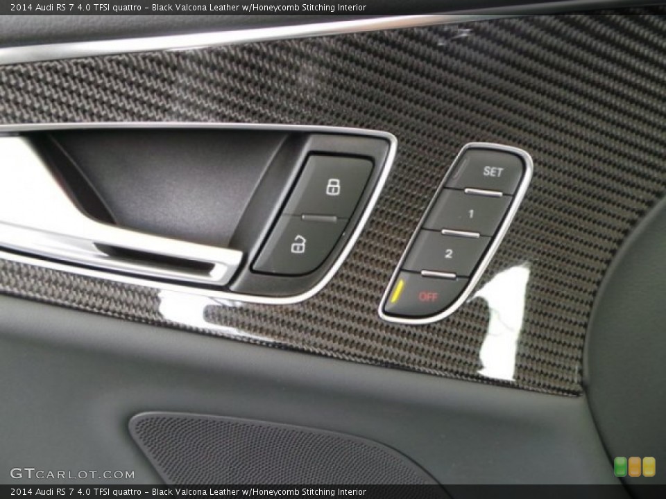 Black Valcona Leather w/Honeycomb Stitching Interior Controls for the 2014 Audi RS 7 4.0 TFSI quattro #94051624