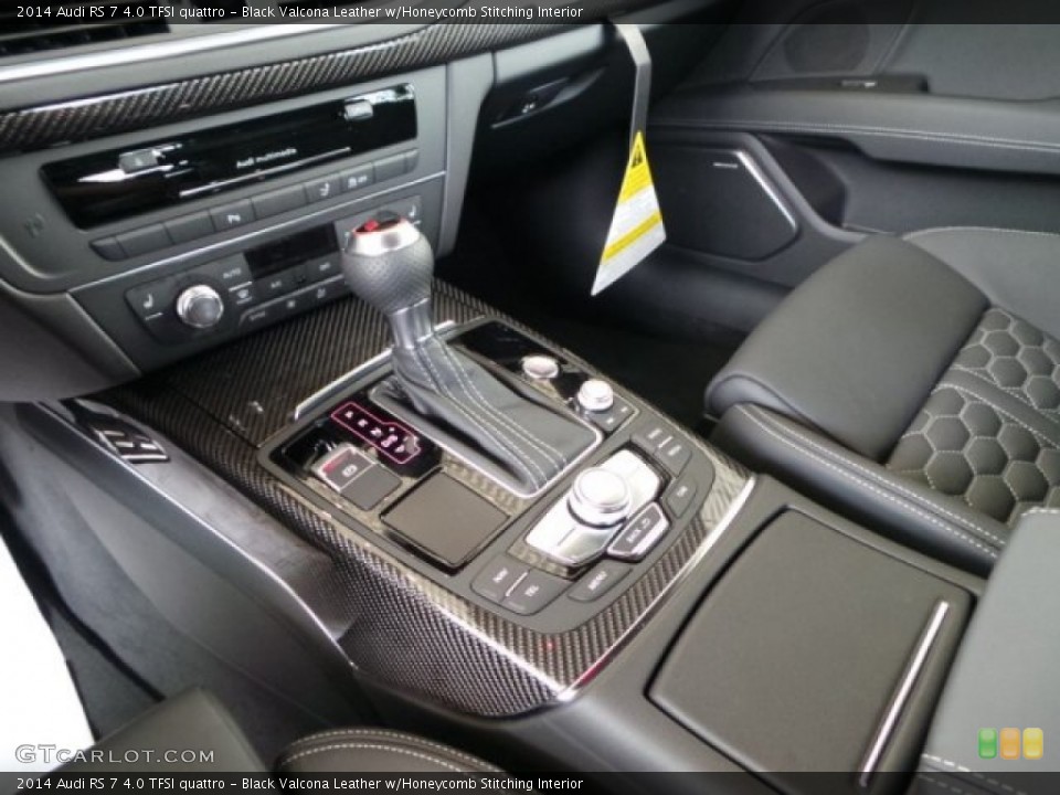 Black Valcona Leather w/Honeycomb Stitching Interior Transmission for the 2014 Audi RS 7 4.0 TFSI quattro #94051717