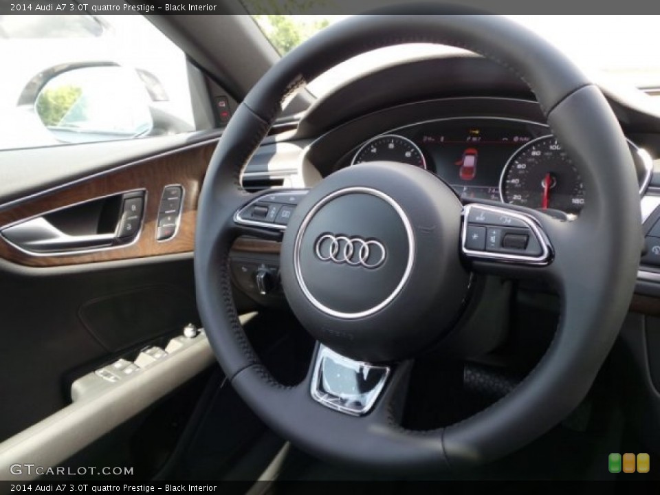 Black Interior Steering Wheel for the 2014 Audi A7 3.0T quattro Prestige #94052287