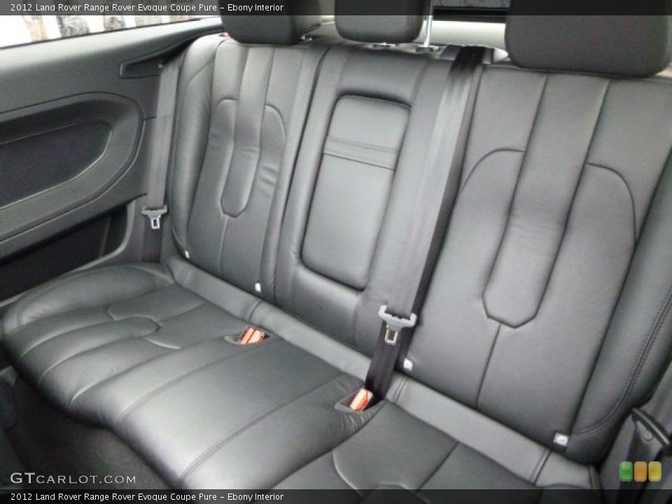 Ebony Interior Rear Seat for the 2012 Land Rover Range Rover Evoque Coupe Pure #94056162