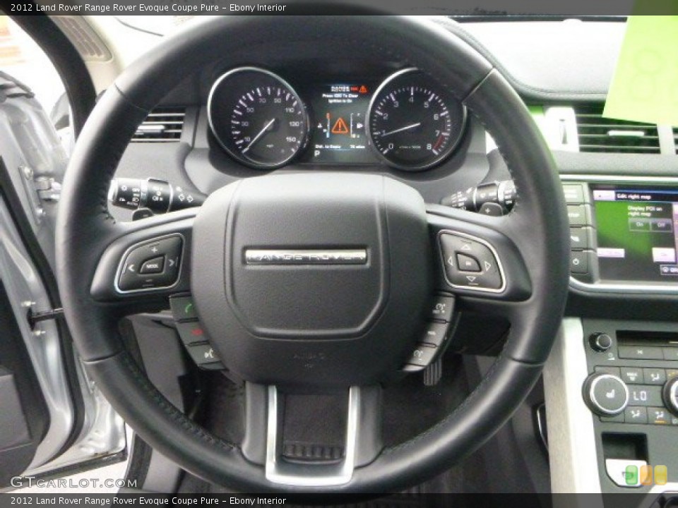 Ebony Interior Steering Wheel for the 2012 Land Rover Range Rover Evoque Coupe Pure #94056246