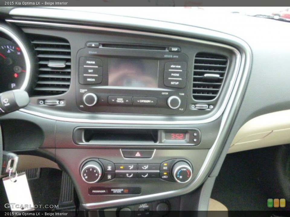 Beige Interior Controls for the 2015 Kia Optima LX #94063278